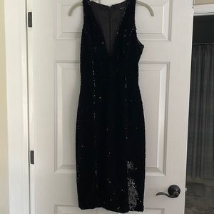 Jay Godfrey Velvet Sequins cocktail dress
